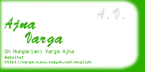 ajna varga business card